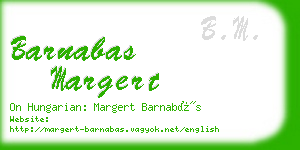 barnabas margert business card